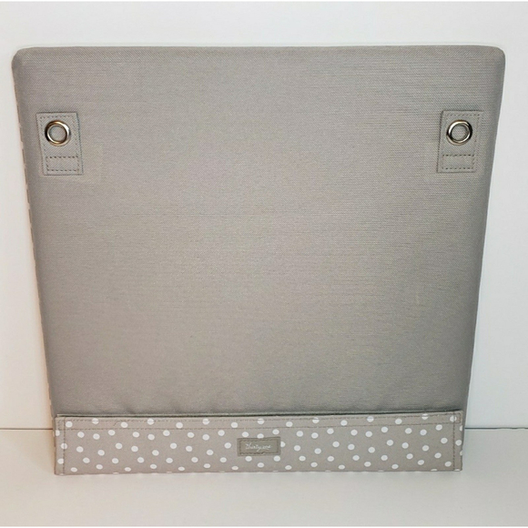 Thirty-One Bulletin Board and Pocket Board Taupe Dancing Dot Pattern - Picture 7 of 11